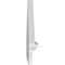 Ekena Millwork Peaked Cap Smooth Architectural PVC Combination Pediment, 52"W x 19-7/8"H x 2-3/4"P (Pitch 6/12) PEDPC052X200PKC00 - alternate 3